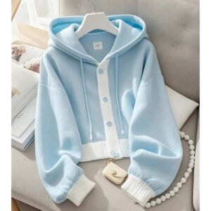 Lazy Wind Femme Hooded Sweatshirts Jacket Autumn Winter Women Patchwork Cardigan Hoodies Advanced