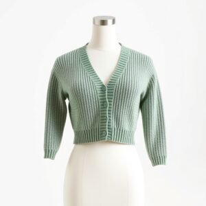 Cropped Knit Cardigan