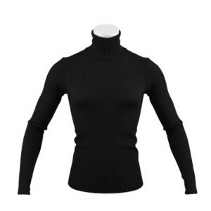 Ribbed Turtleneck Sweater