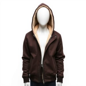 Shearling-Lined Hooded Jacket